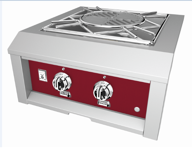 Hestan 24” Built-In Power Burner, LP, Color