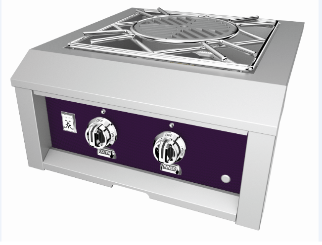 Hestan 24” Built-In Power Burner, NG, Color