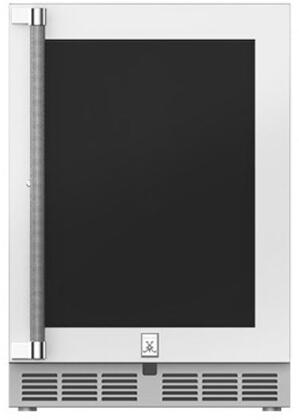 Hestan Outdoor Refrigerator SS & Glass 24” w/Lock, RH