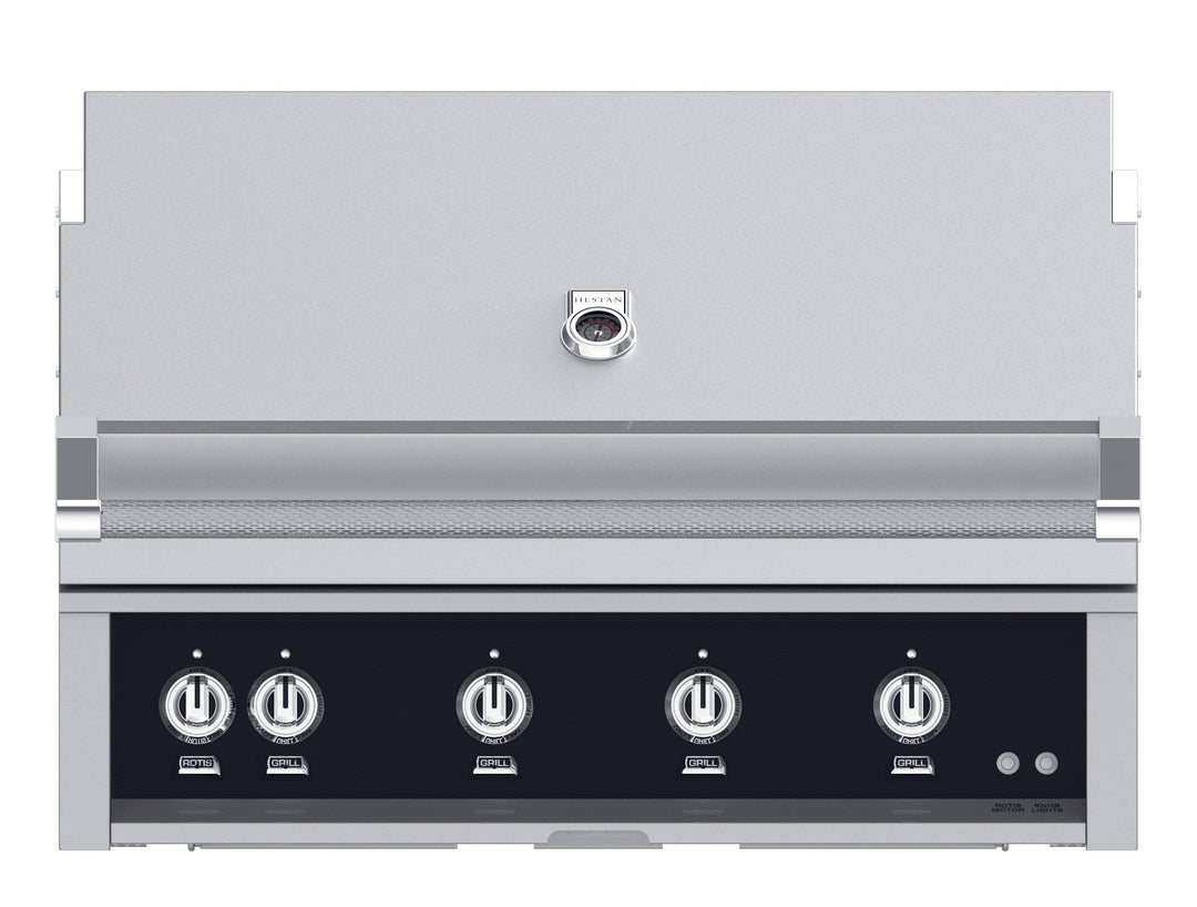 Hestan 30” Built-In Grill, 1 Trellis Burner & 1 Sear Burner w/Rotisserie, NG, Color