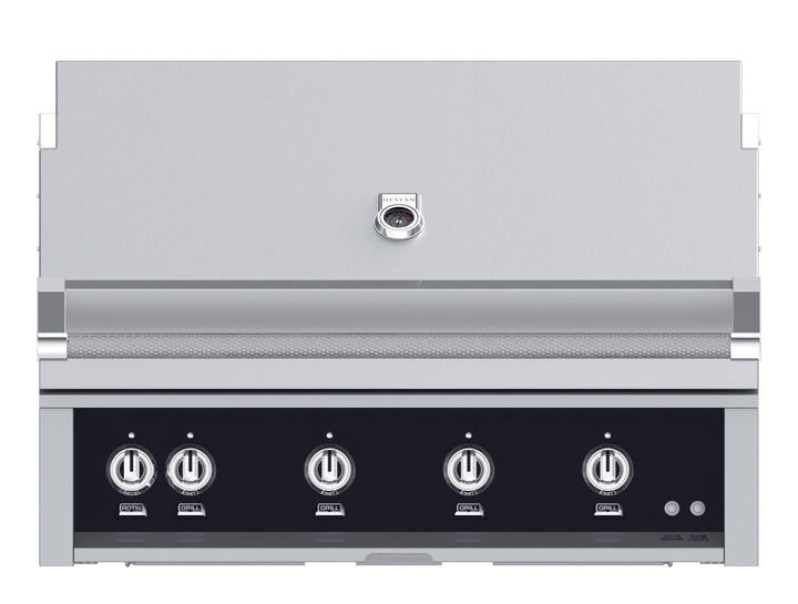 Hestan 30” Built-In Grill, 1 Trellis Burner & 1 Sear Burner w/Rotisserie, NG, Color