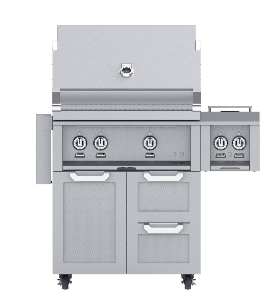 Hestan 30” Single Door & Double Drawer Grill Cart, Color