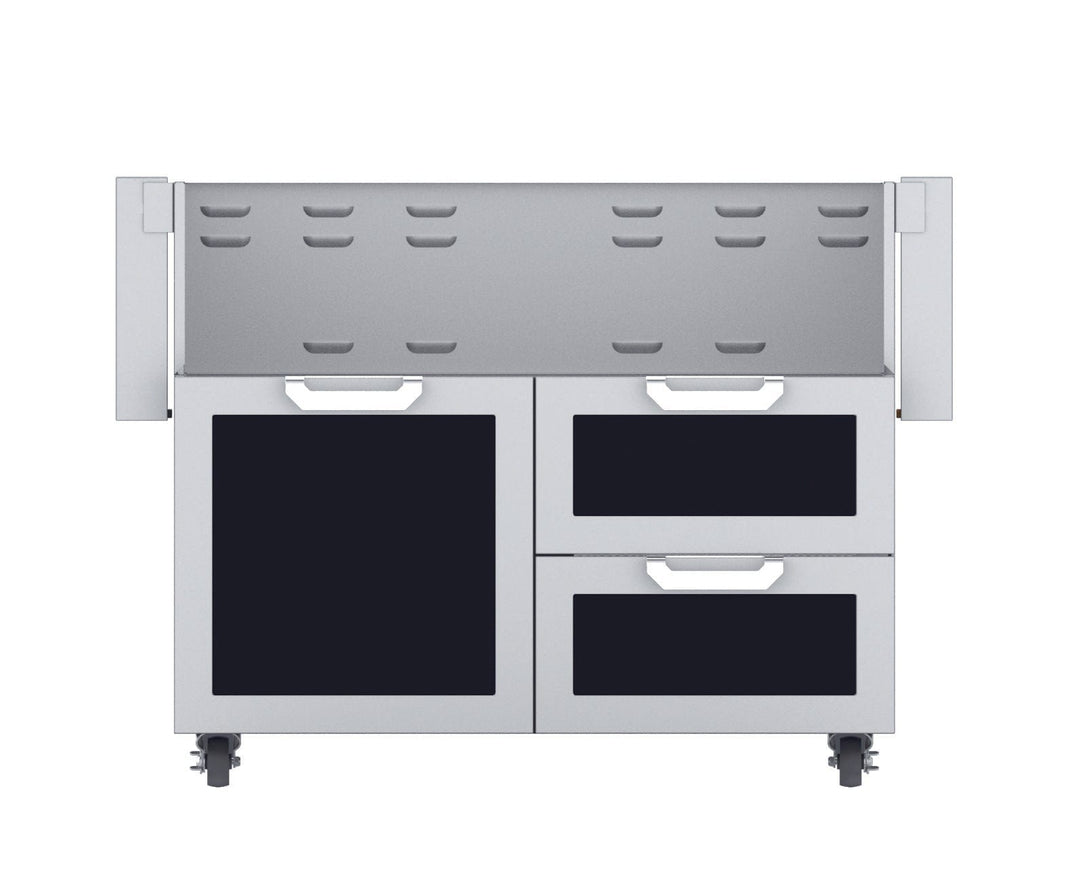 Hestan 42” Single Door & Double Drawer Grill Cart, Color