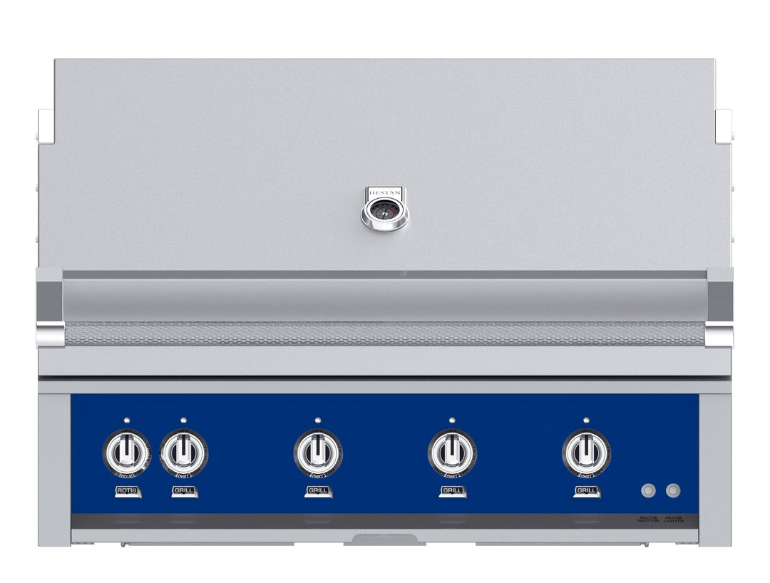 Hestan 30” Built-In Grill, 1 Trellis Burner & 1 Sear Burner w/Rotisserie, NG, Color