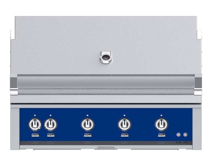 Hestan 30” Built-In Grill, 1 Trellis Burner & 1 Sear Burner w/Rotisserie, NG, Color