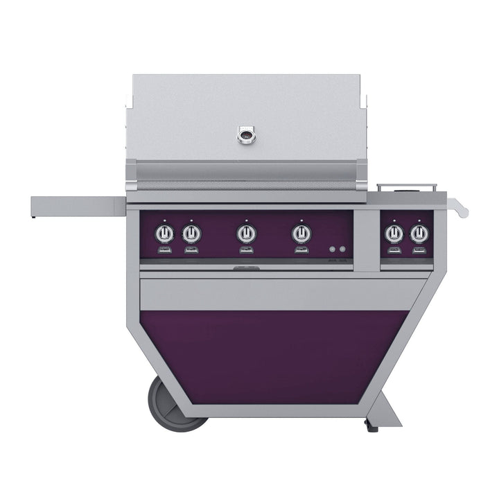 Hestan 36” Grill & Deluxe Cart, 2 Trellis Burner & 1 Sear Burner w/Rotisserie, LP, Color