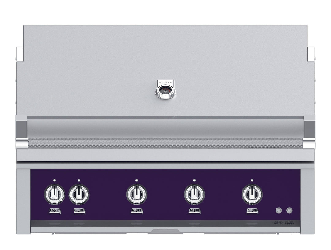 Hestan 30” Built-In Grill, 1 Trellis Burner & 1 Sear Burner w/Rotisserie, NG, Color