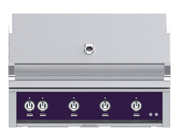 Hestan 30” Built-In Grill, 1 Trellis Burner & 1 Sear Burner w/Rotisserie, NG, Color