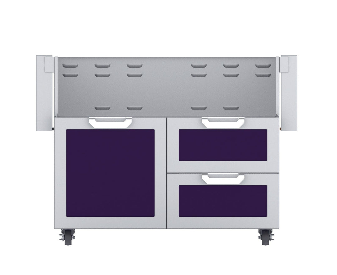 Hestan 42” Single Door & Double Drawer Grill Cart, Color
