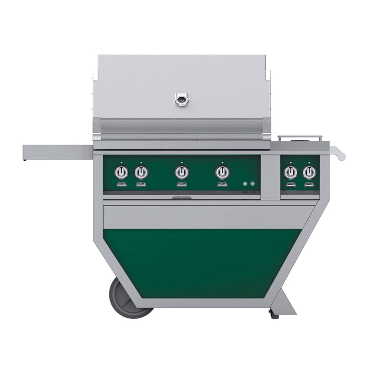 Hestan 36” Grill & Deluxe Cart, 2 Trellis Burner & 1 Sear Burner w/Rotisserie, NG, Color
