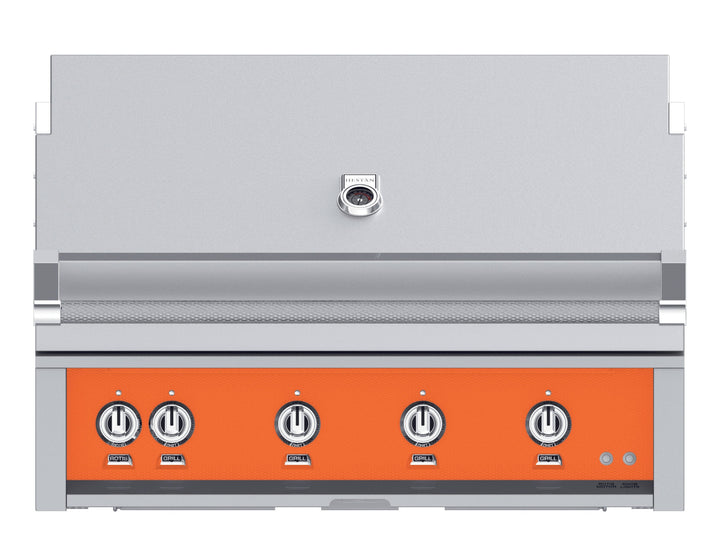 Hestan 30” Built-In Grill, 1 Trellis Burner & 1 Sear Burner w/Rotisserie, NG, Color