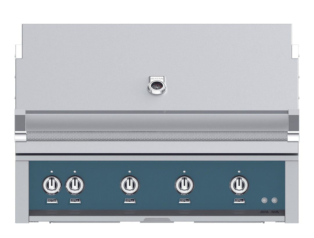 Hestan 30” Built-In Grill, 1 Trellis Burner & 1 Sear Burner w/Rotisserie, NG, Color