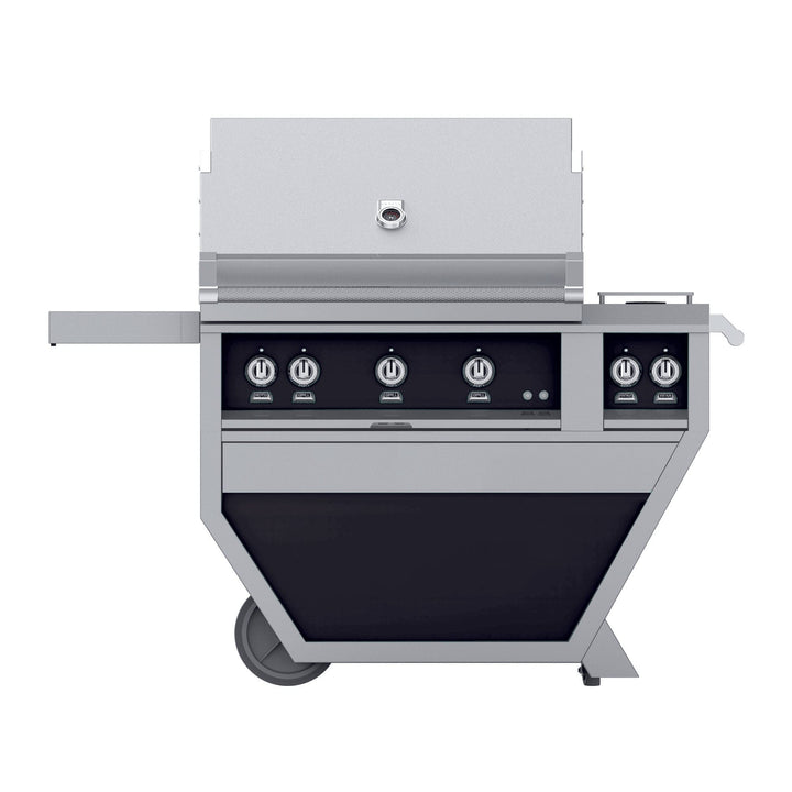 Hestan 36” Grill & Deluxe Cart, 2 Trellis Burner & 1 Sear Burner w/Rotisserie, NG, Color