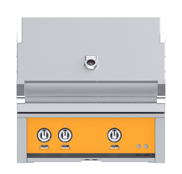 Hestan 42” Built-In Grill, 3 Trellis Burner & 1 Sear Burner w/Rotisserie, LP, Color
