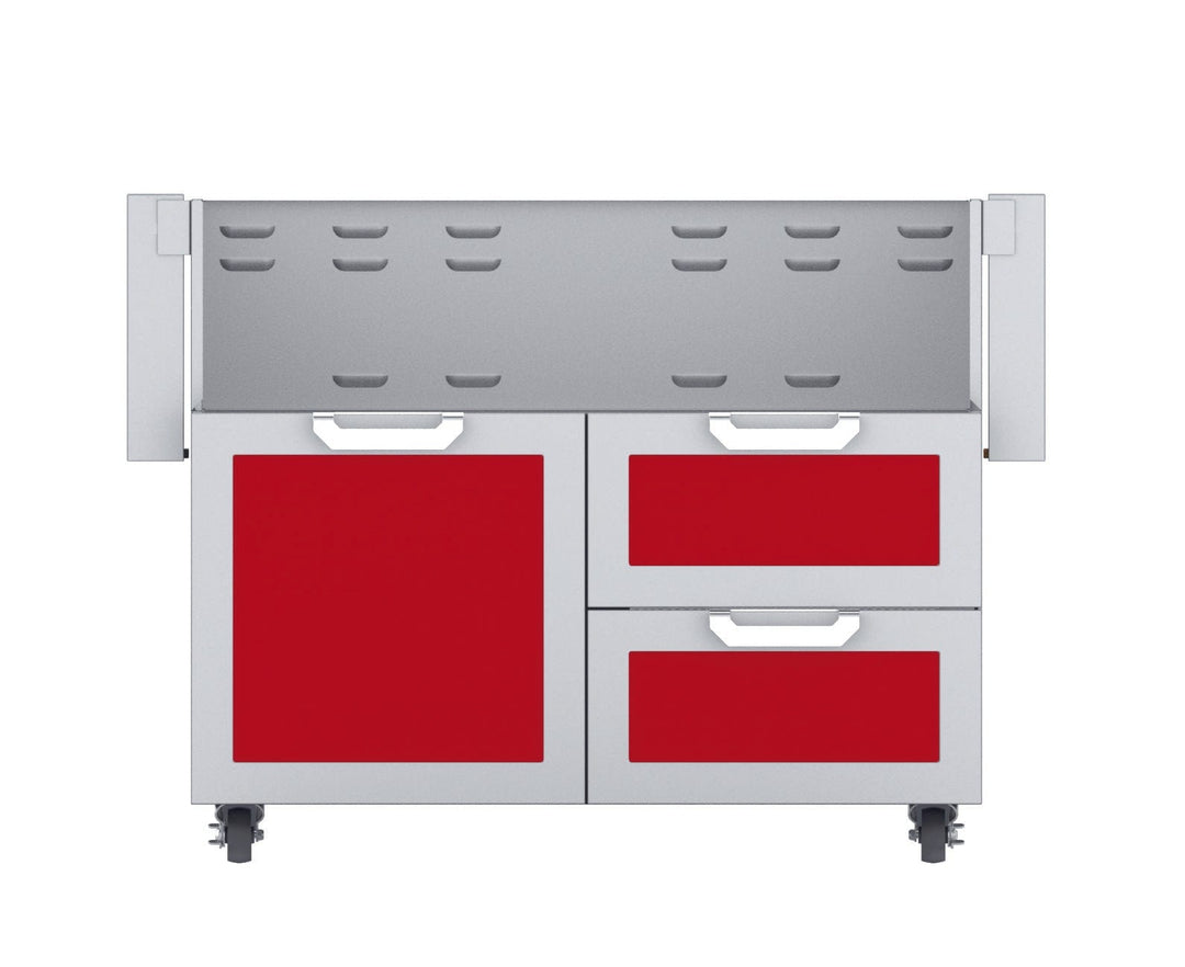 Hestan 42” Single Door & Double Drawer Grill Cart, Color