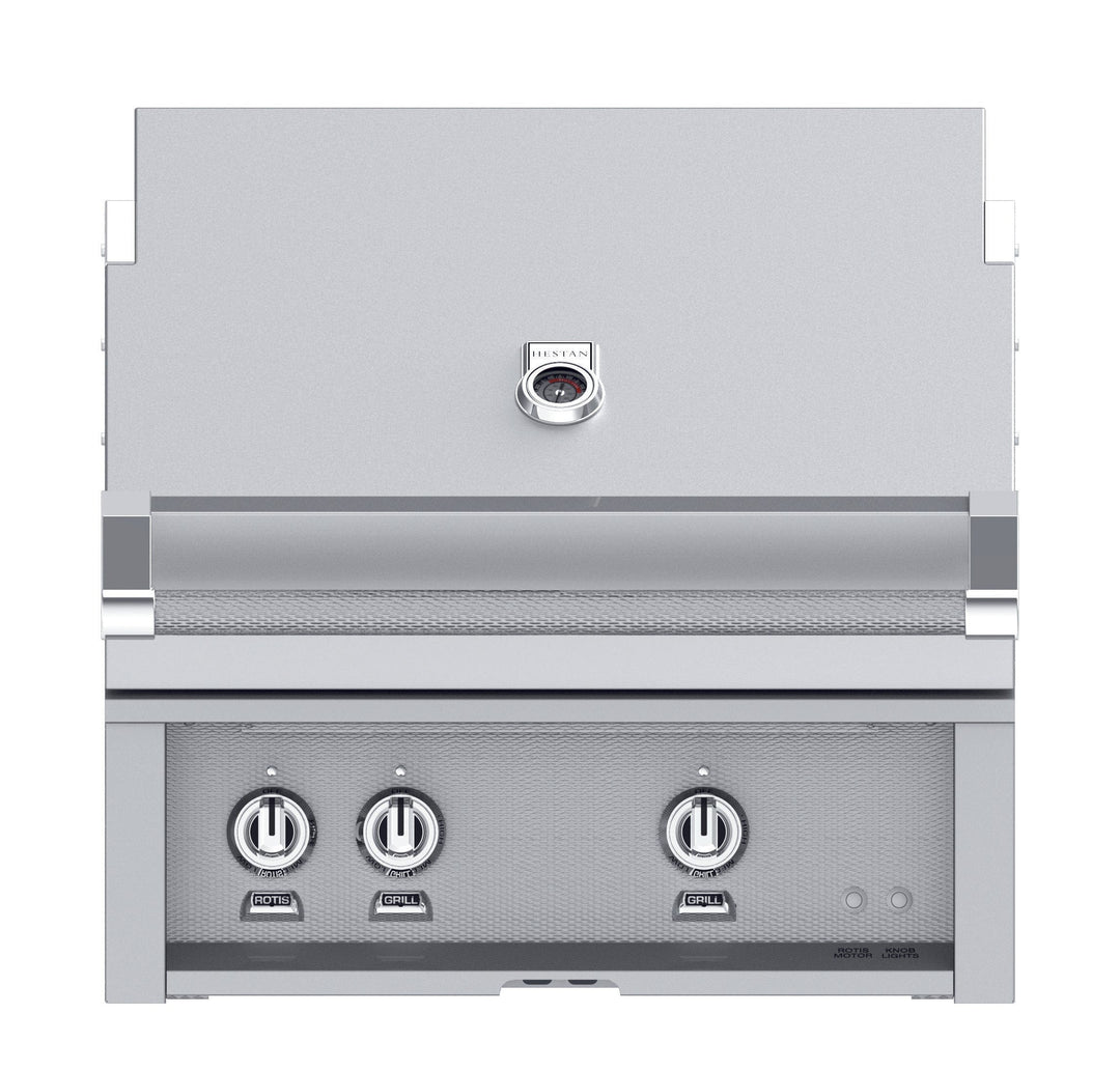 Hestan 42” Built-In Grill, 3 Trellis Burner & 1 Sear Burner w/Rotisserie, LP