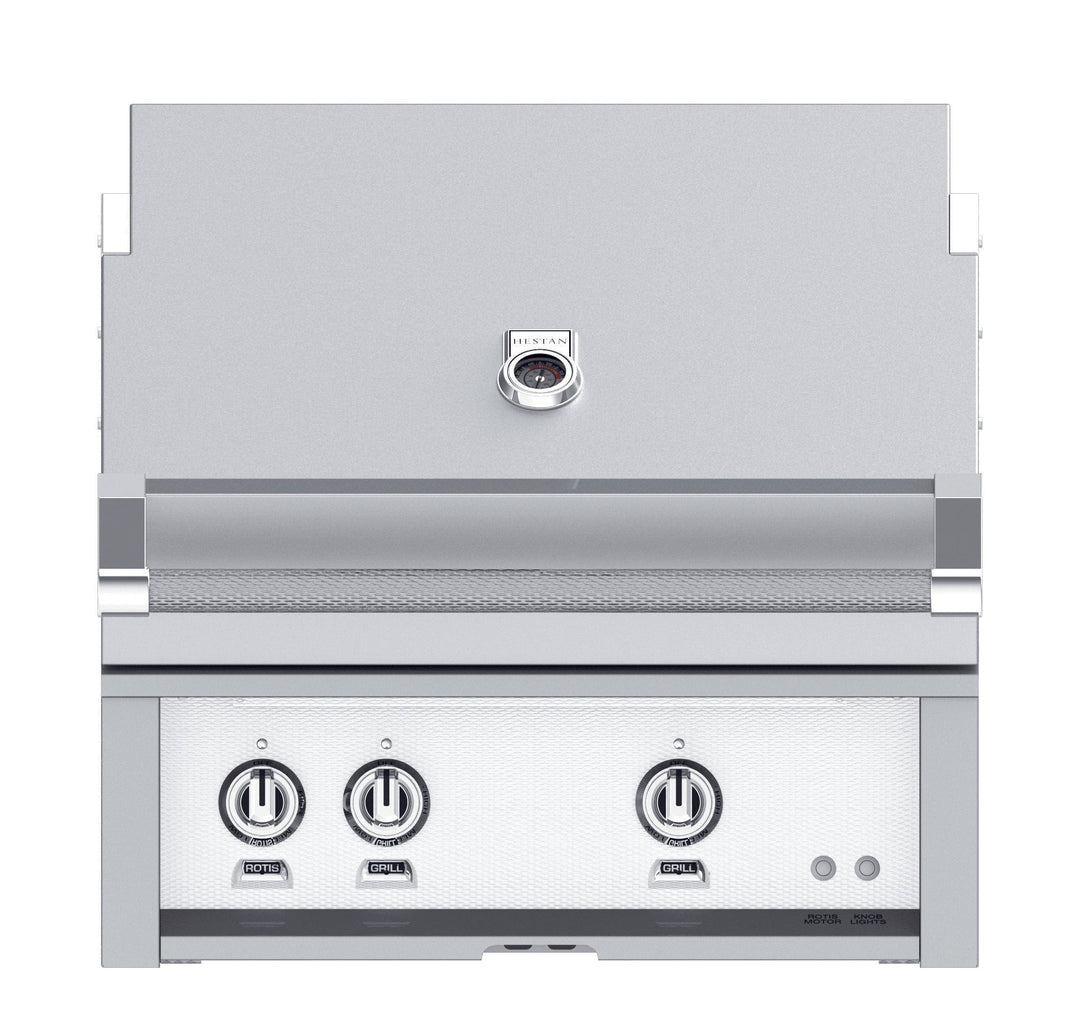 Hestan 42” Built-In Grill, 3 Trellis Burner & 1 Sear Burner w/Rotisserie, NG, Color