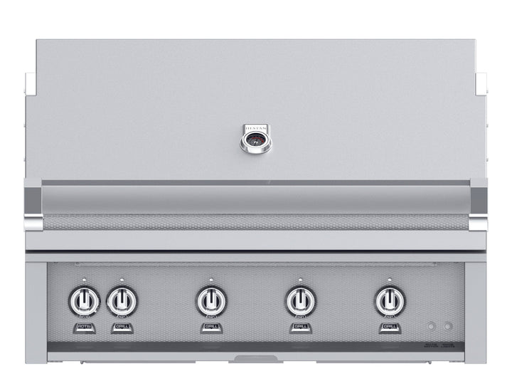 Hestan 30” Built-In Grill, 1 Trellis Burner & 1 Sear Burner w/Rotisserie, NG, Color