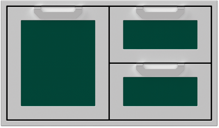 Hestan 30” Double Drawer & Storage Door Combo, Color