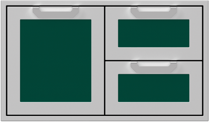 Hestan 36” Double Drawer & Storage Door Combo, Color