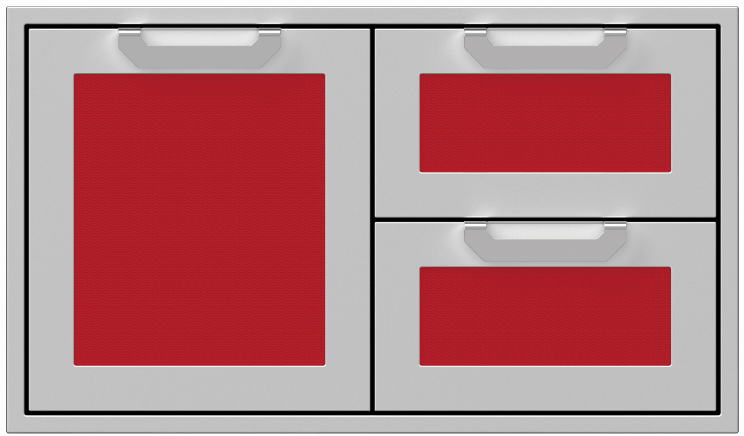 Hestan 30” Double Drawer & Storage Door Combo, Color