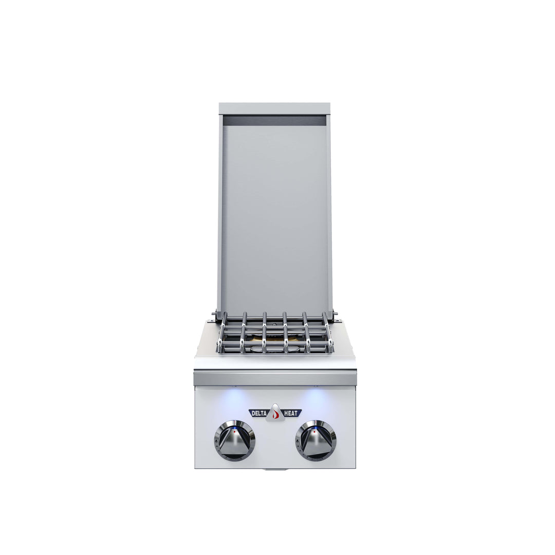 Delta Heat Delta Heat 12" Double Side Burner, White control panel
