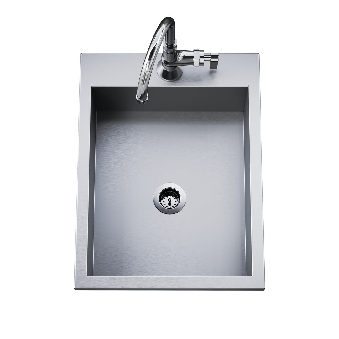 Delta Heat 15” Delta Heat Outdoor Sink (Cold Faucet Included)