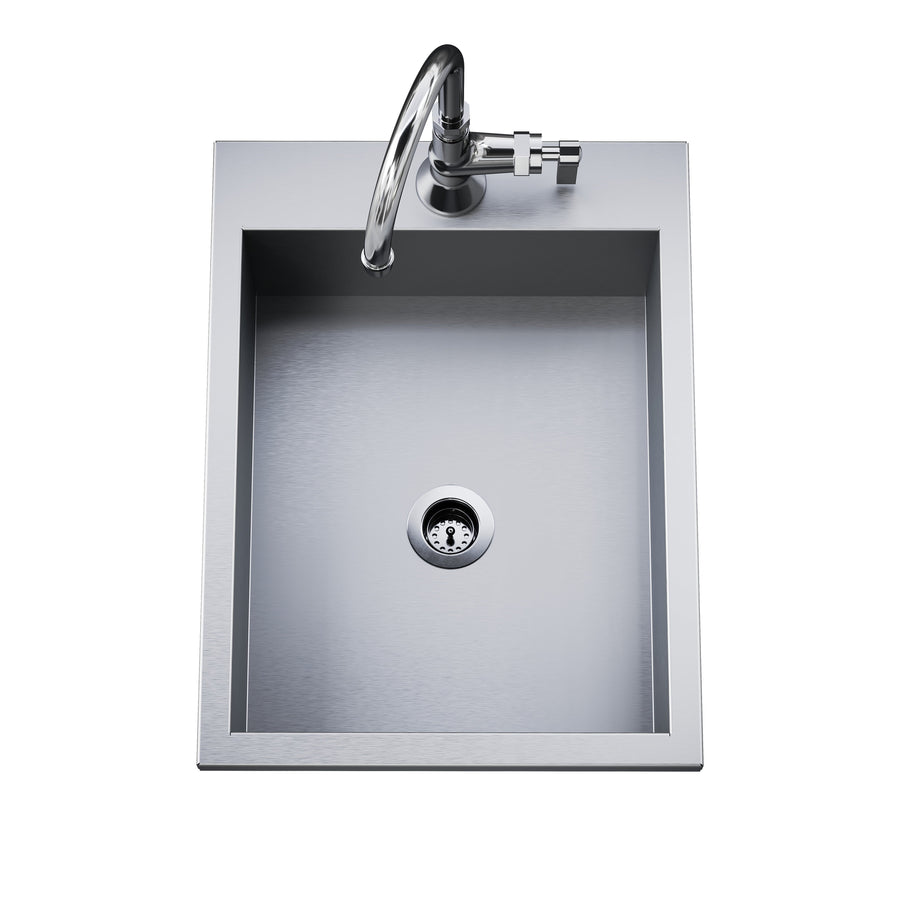 Delta Heat 15” Delta Heat Outdoor Sink (Cold Faucet Included)
