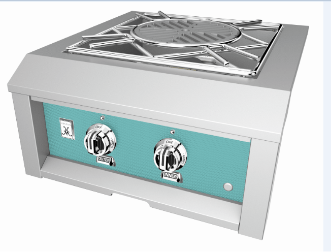 Hestan 24” Built-In Power Burner, LP, Color