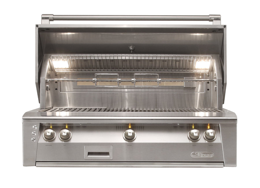 Alfresco 42" Built-in Grill, 3 Burner, Rotis, Smoker