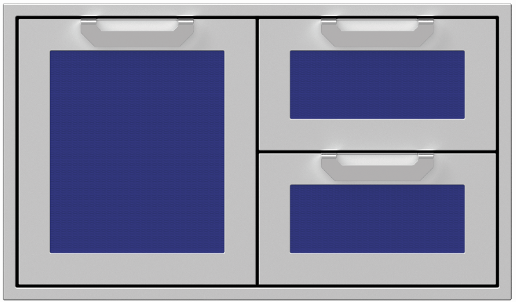 Hestan 36” Double Drawer & Storage Door Combo, Color