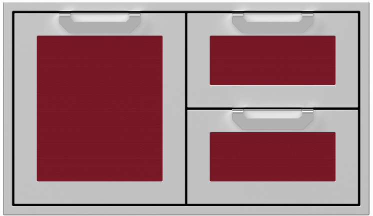 Hestan 30” Double Drawer & Storage Door Combo, Color