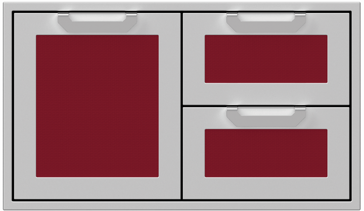 Hestan 30” Double Drawer & Storage Door Combo, Color