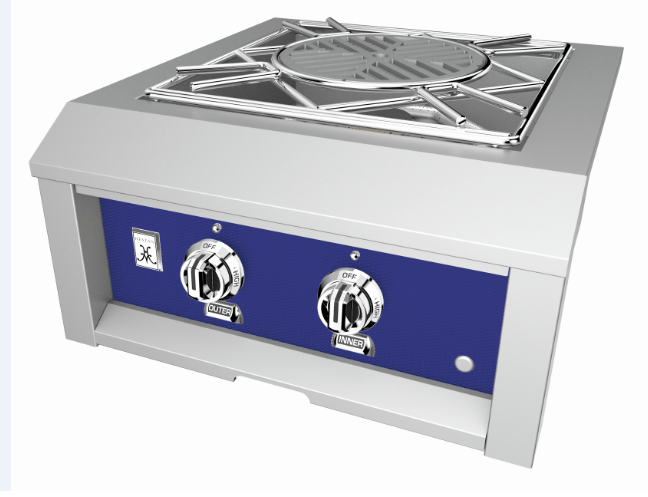 Hestan 24” Built-In Power Burner, NG, Color