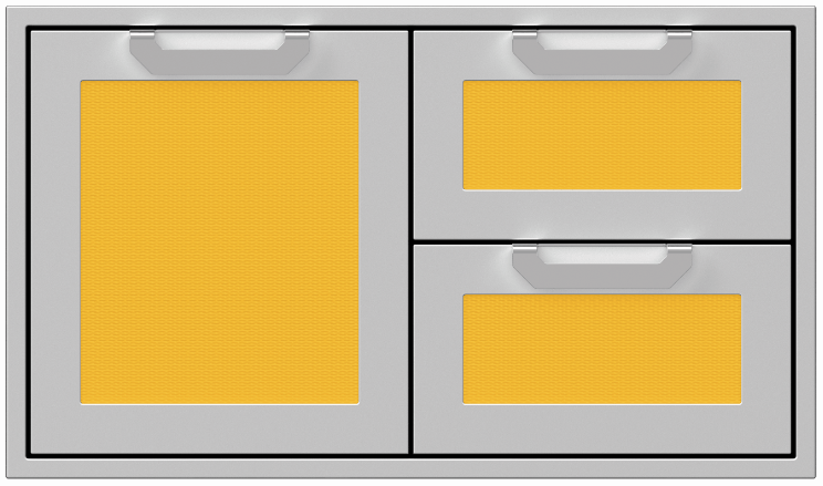 Hestan 36” Double Drawer & Storage Door Combo, Color