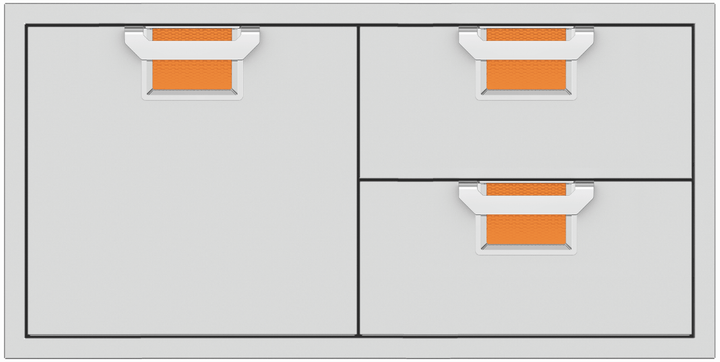 Hestan ASPIRE Double Drawer and Storage Door Combination 36"