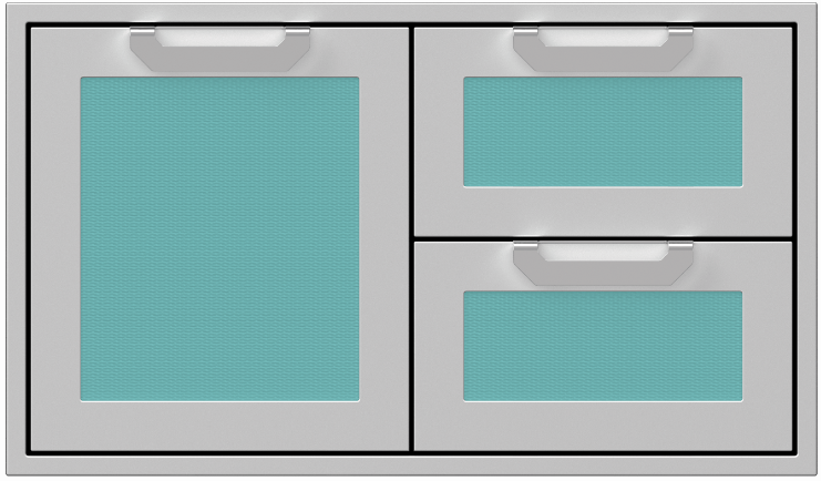 Hestan 36” Double Drawer & Storage Door Combo, Color