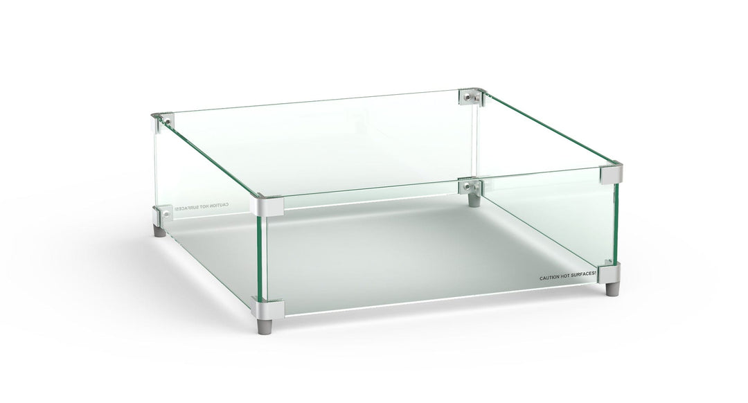 American Fyre Designs Square Glass Wind Guard