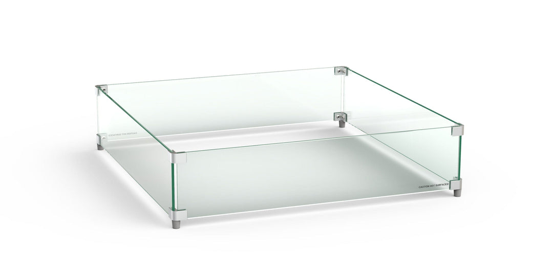 American Fyre Designs Square Glass Wind Guard