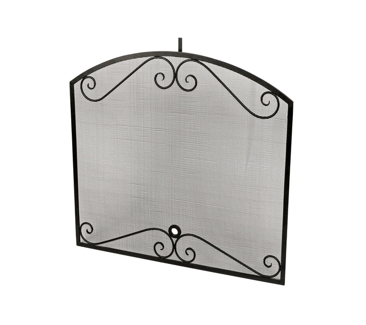 American Fyre Designs Arched Black Scroll Screen