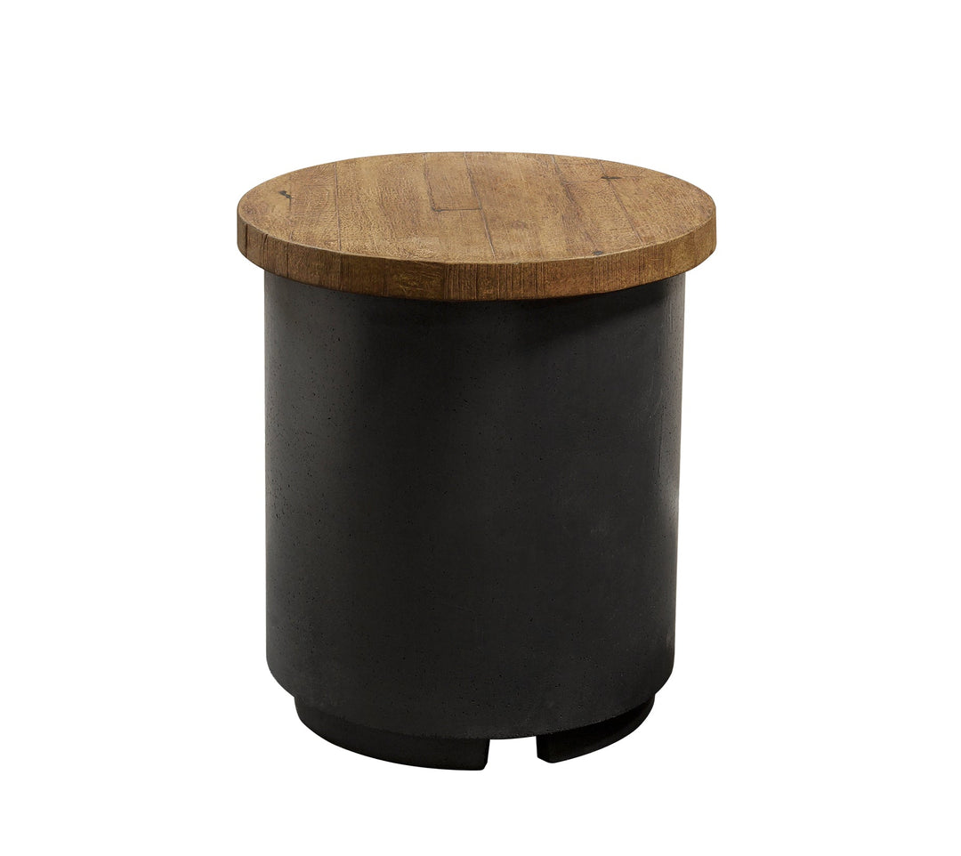 American Fyre Designs Recl. Wood Contempo Tank/End Table