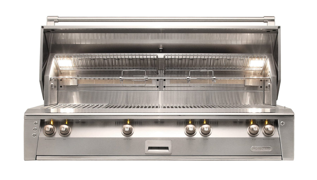 Alfresco 56" Built-in Grill, 3 Burner, Rotis, Smoker, SearZone