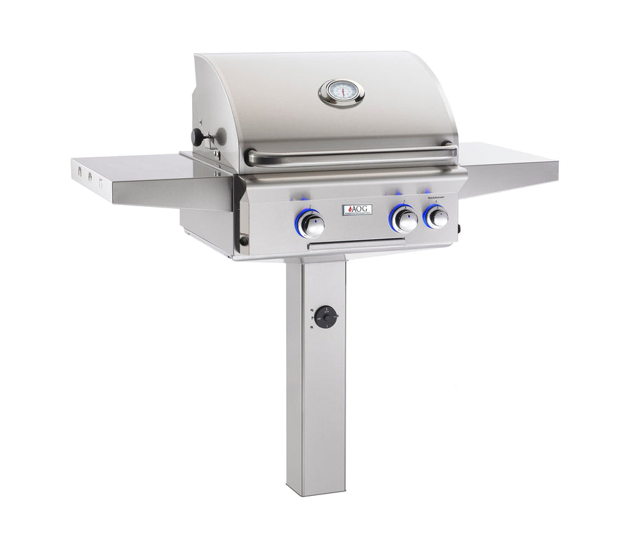 American Outdoor Grills AOG 24,W/LGHTS PDSTL,LP