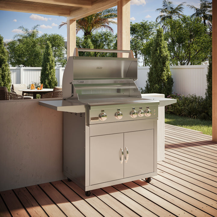 Broilmaster BOILMASTER B SERIES GRILL HEAD, MARINE-GRADE, 4-BURNER, 32-INCH