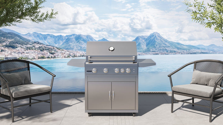 Broilmaster BOILMASTER B SERIES GRILL HEAD, MARINE-GRADE, 4-BURNER, 32-INCH