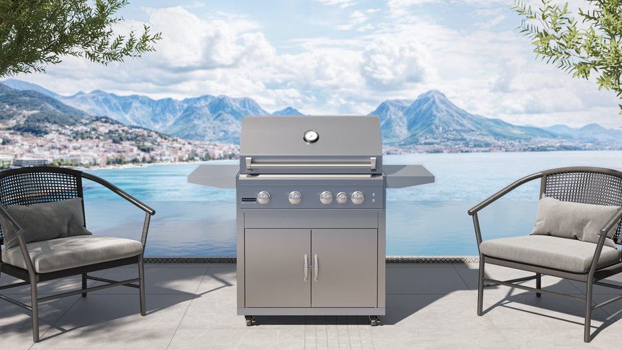 Broilmaster BOILMASTER B SERIES GRILL HEAD, MARINE-GRADE, 4-BURNER, 32-INCH