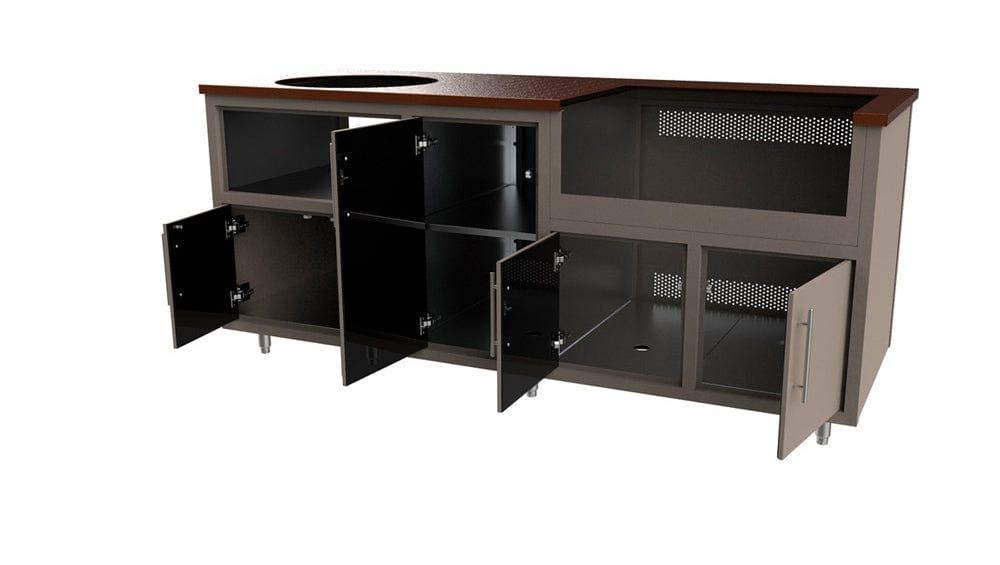 Coastal Island Coastal 83-KDG with Stainless Steel Countertop