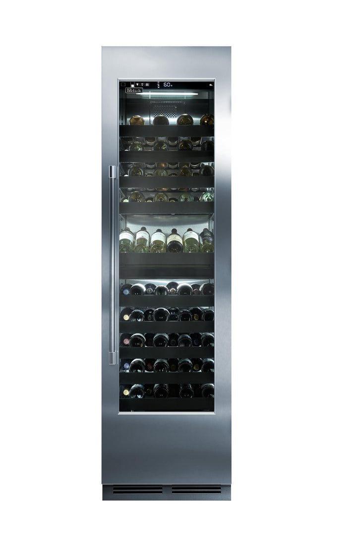 Perlick 24" Column Wine, Dual Zone, Solid Overlay Ready, Hinged Left