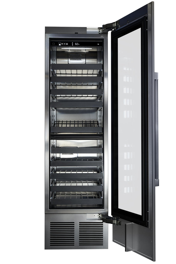 Perlick 24" Column Wine, Dual Zone, Solid Overlay Ready, Hinged Left
