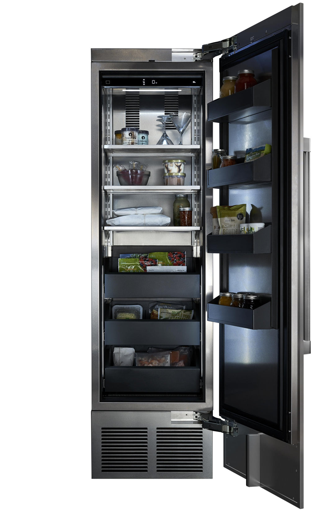 Perlick 24" Column Freezer, Solid Overlay Ready, Hinged Left